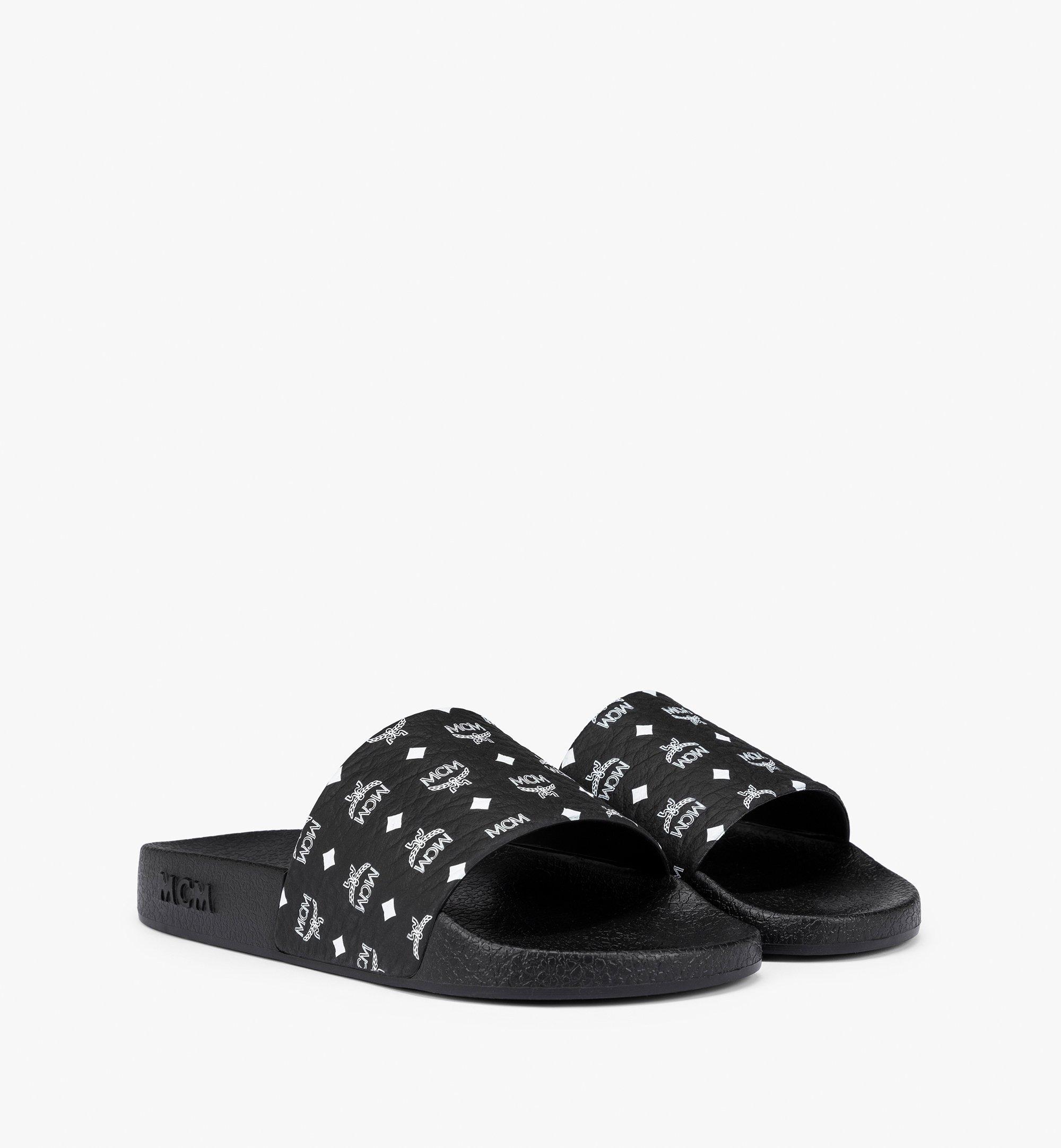 Mcm men's visetos deals slide sandal